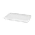 Pactiv Evergreen Meat Tray, #4 Shallow, 9.13 x 7.13 x 0.65, White, Foam, 500/Carton(PCT0TF104S00000)