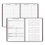 Weekly Appointment Book, 11 x 8.25, Winestone Cover, 13-Month: Jan 2025 to Jan 2026