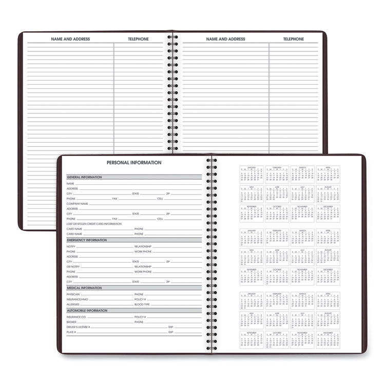 Weekly Appointment Book, 11 x 8.25, Winestone Cover, 13-Month: Jan 2025 to Jan 2026