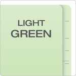 Pendaflex Recycled Reinforced Classification Folder, 1-Divider, 2" Expansion, Legal Size, Light Green, 10/Box (23314)
