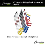 Champion Sports Rhino Stick Senior Hockey Set (HS47SET)