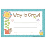 Trend Enterprises Way to Grow Good to Grow Recognition Award, 5.5" x 8.5", Multicolored, 30/Pack, 3 Packs/Bundle (T-81065-3)