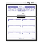 Flip-A-Week Desk Calendar and Base, 7 x 5.5, White Sheets, 12-Month (Jan to Dec): 2025