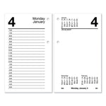 Desk Calendar Refill with Tabs, 3.5 x 6, White Sheets, 12-Month (Jan to Dec): 2025