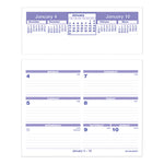 Flip-A-Week Desk Calendar and Base, 7 x 5.5, White Sheets, 12-Month (Jan to Dec): 2025