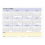 QuickNotes Mini Erasable Wall Planner, 16 x 12, White/Blue/Yellow Sheets, 12-Month (Jan to Dec): 2025