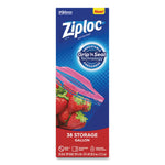 Double Zipper Storage Bags, Triple System Seal, Gallon, 10.56" x 10.75", Clear, 38/Box