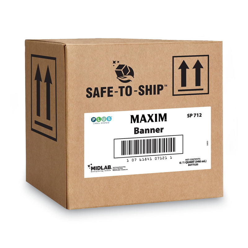 Maxim Banner Bio-Enzymatic Cleaner, Safe-to-Ship, Fresh Scent, 32 oz Bottle, 6/Carton (MLB07120086)