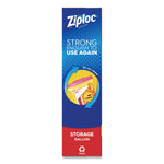 Double Zipper Storage Bags, Triple System Seal, Gallon, 10.56" x 10.75", Clear, 38/Box