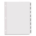 Big Tab Printable White Label Tab Dividers, 8-Tab, 11 x 8.5, White, 4 Sets