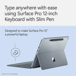 Microsoft Surface Pro 12" Keyboard Cover with Slim Pen 2, Ocean (EP2-33077)