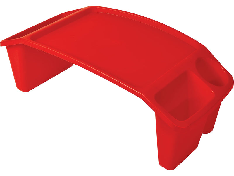 Deflect-O Polypropylene Lap Tray, 8.53" x 23.35" x 12", Red (39502RED)