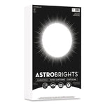 Color Cardstock, 65 lb Cover Weight, 8.5 x 14, Bright White, 125/Pack