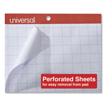 Easel Pads/Flip Charts, Quadrille Rule (1 sq/in), 27 x 34, White, 50 Sheets, 2/Carton