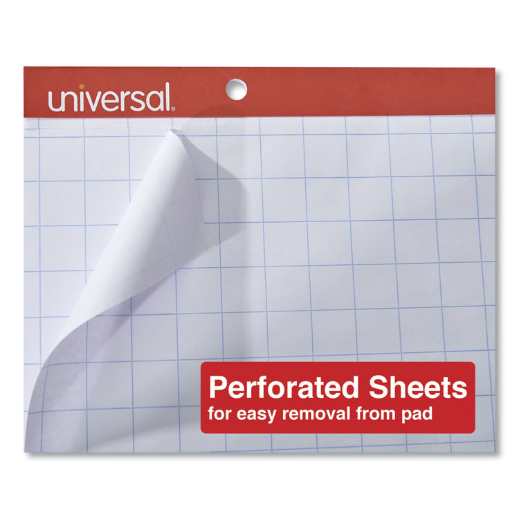 Easel Pads/Flip Charts, Quadrille Rule (1 sq/in), 27 x 34, White, 50 Sheets, 2/Carton