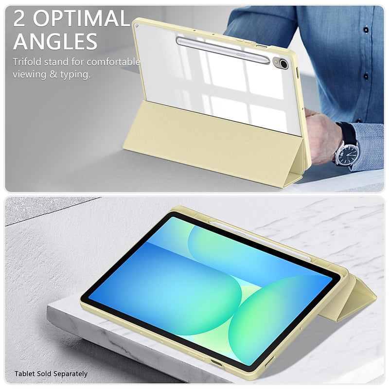 SaharaCase Venture Series TPU 13.1" Folio Case for S10 FE+, Beige (TB00468)