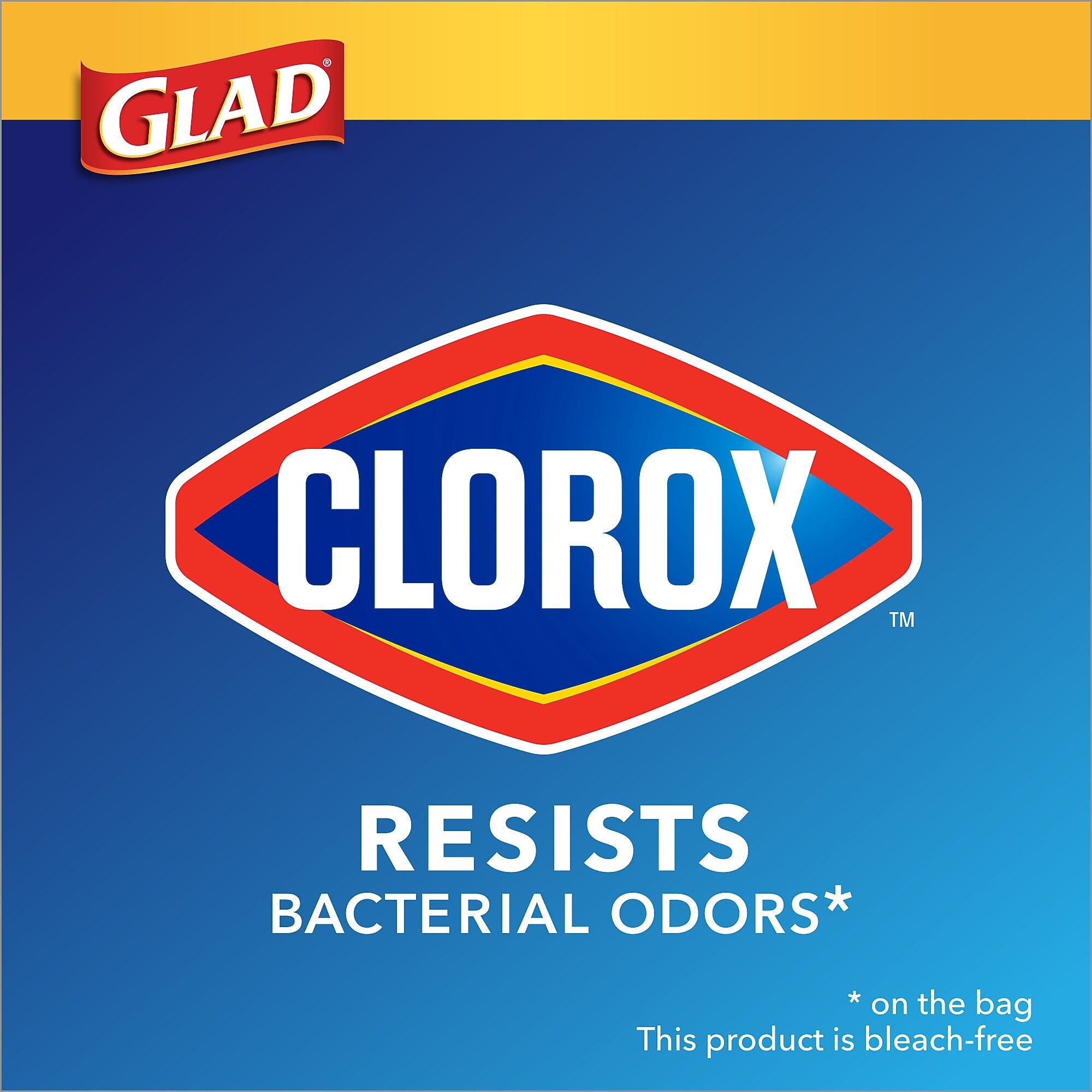 Glad Medium Drawstring Trash Bags with Clorox, 8 Gallon, Grey, Lemon Fresh Bleach Scent, 26/Box(79316)