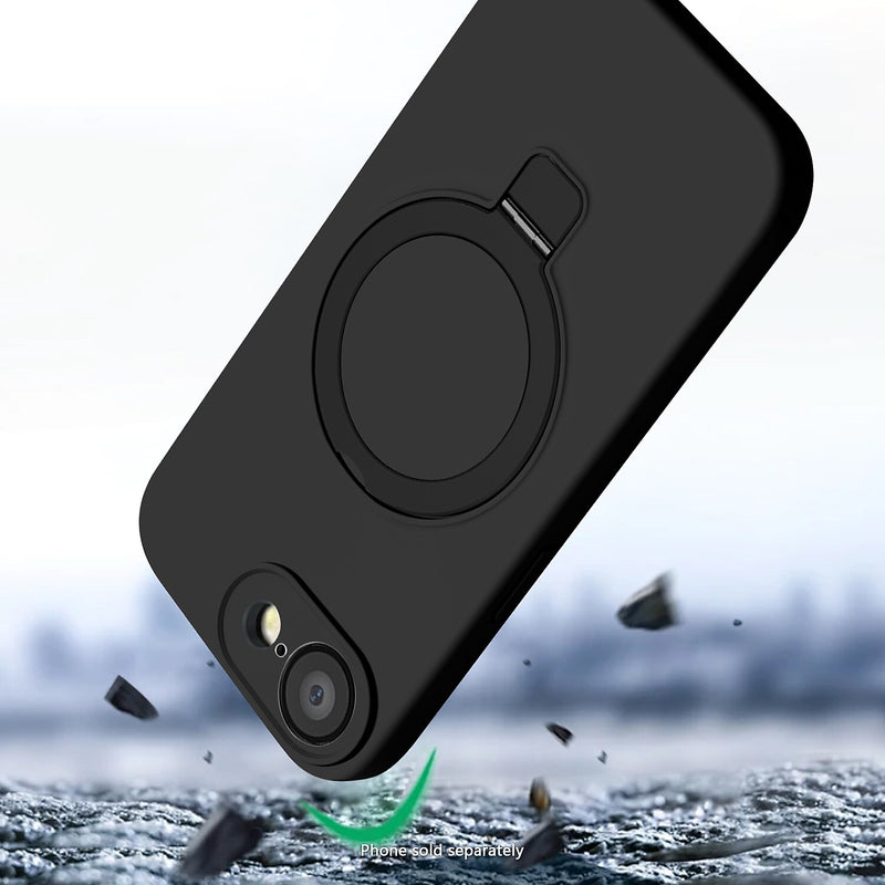 SaharaCase Venture Series Silicone Phone Case for iPhone 16e, Shock Absorbing, Scorpion Black (CP00810)