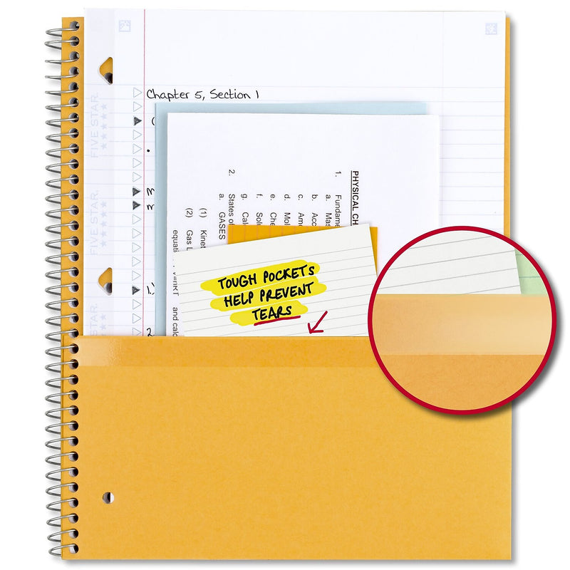 Five Star 1-Subject Notebook, 8.5" x 11", College Ruled, 100 Sheets, Black (72057)