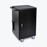 Luxor Lockable 30-Unit Laptop Storage Cabinet, Black Steel (LLTM30-B)