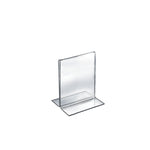 Azar Sign Holder, 5" x 7", Vertical, Table Top, Clear, Acrylic, 10/Pack (152722)