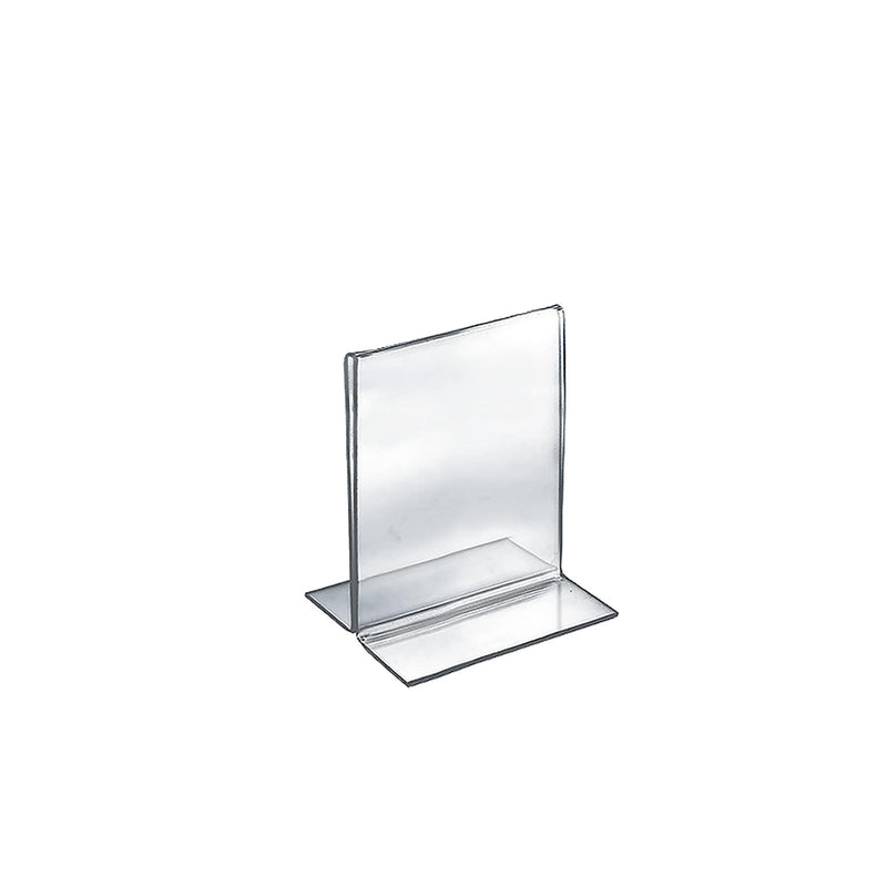Azar Sign Holder, 5" x 7", Vertical, Table Top, Clear, Acrylic, 10/Pack (152722)
