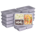 Bentgo Prep 3-Compartment Containers, Lilac (BGPRP3-LC)