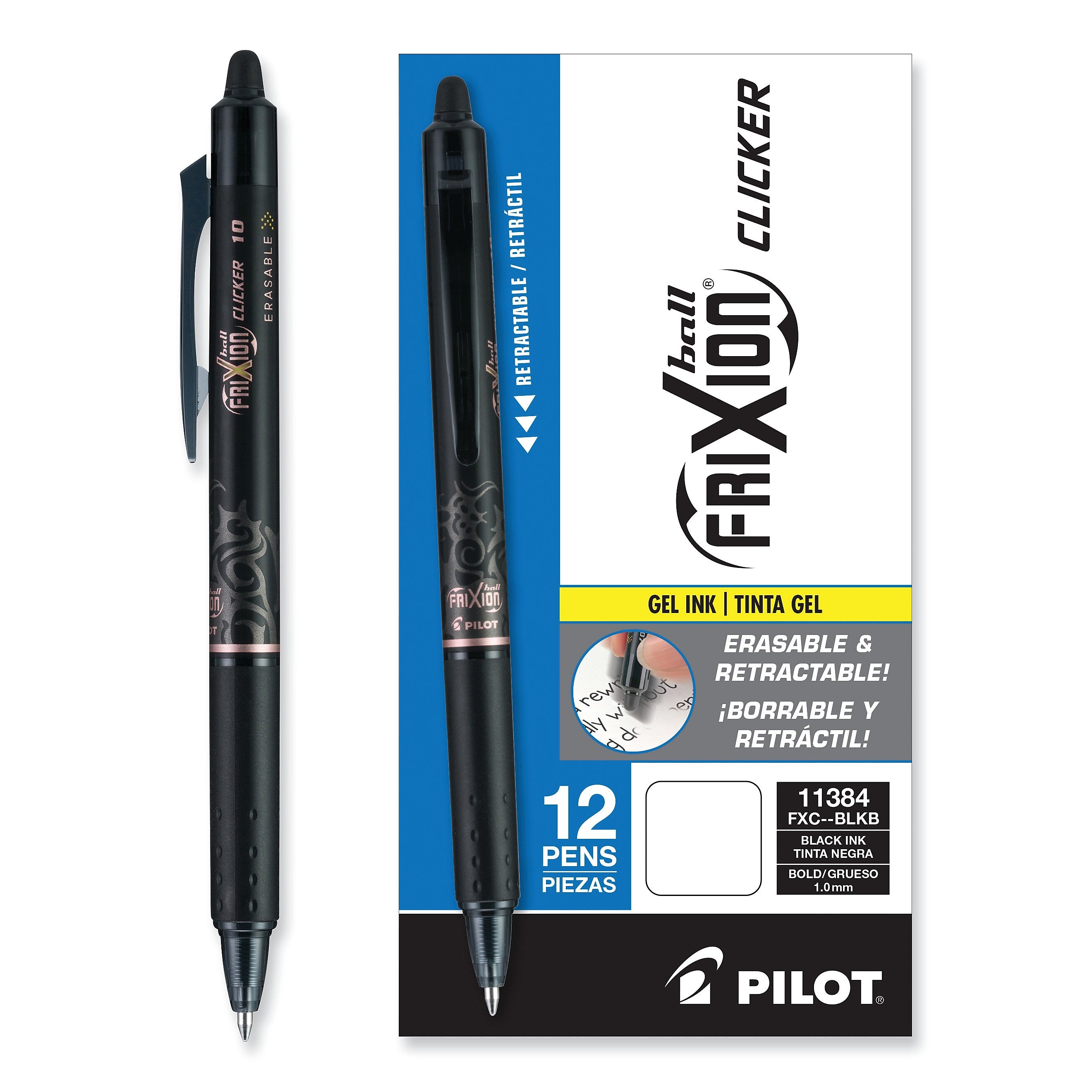 PEN,FRIXION,GEL,1.0MM,BK