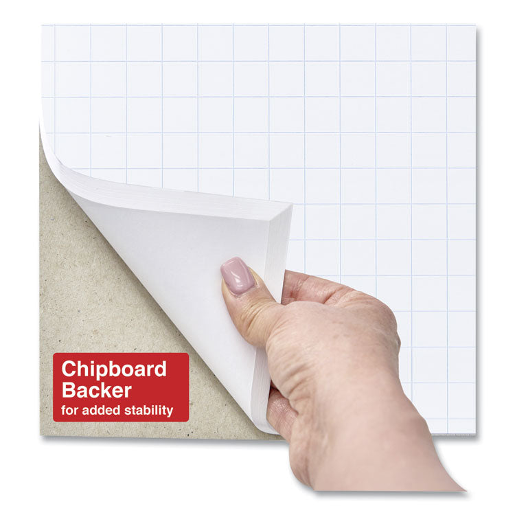 Easel Pads/Flip Charts, Quadrille Rule (1 sq/in), 27 x 34, White, 50 Sheets, 2/Carton