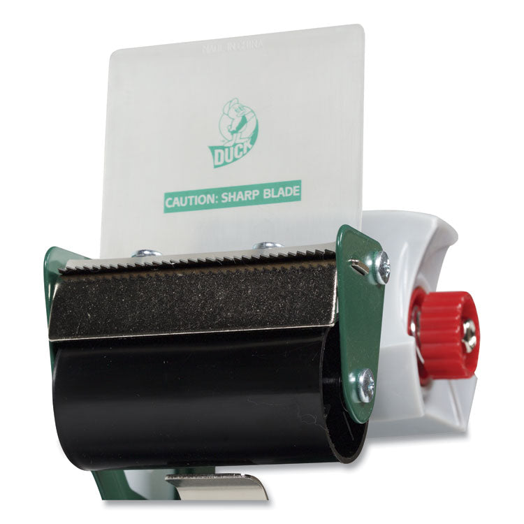 Extra-Wide Packaging Tape Dispenser, 3" Core, For Rolls Up To 3" X 54.6 Yds, Green