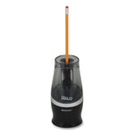 Halo Colored Pencil Non-Stick Electric Sharpener, Ac-Powered, 3.5 X 6.75, Black/silver