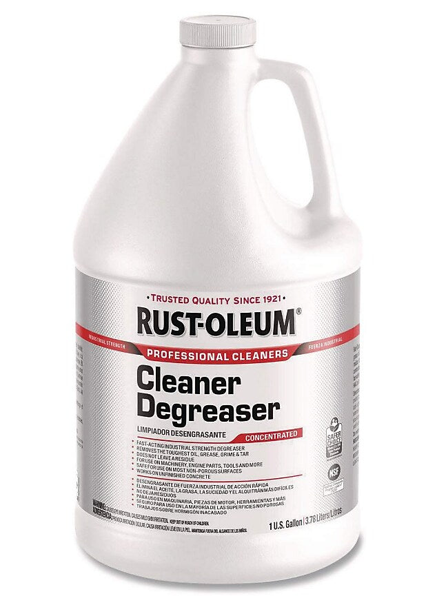 Rust-Oleum Cleaner Degreaser, Mild Scent, 1 Gal., 4/Pack (352261)