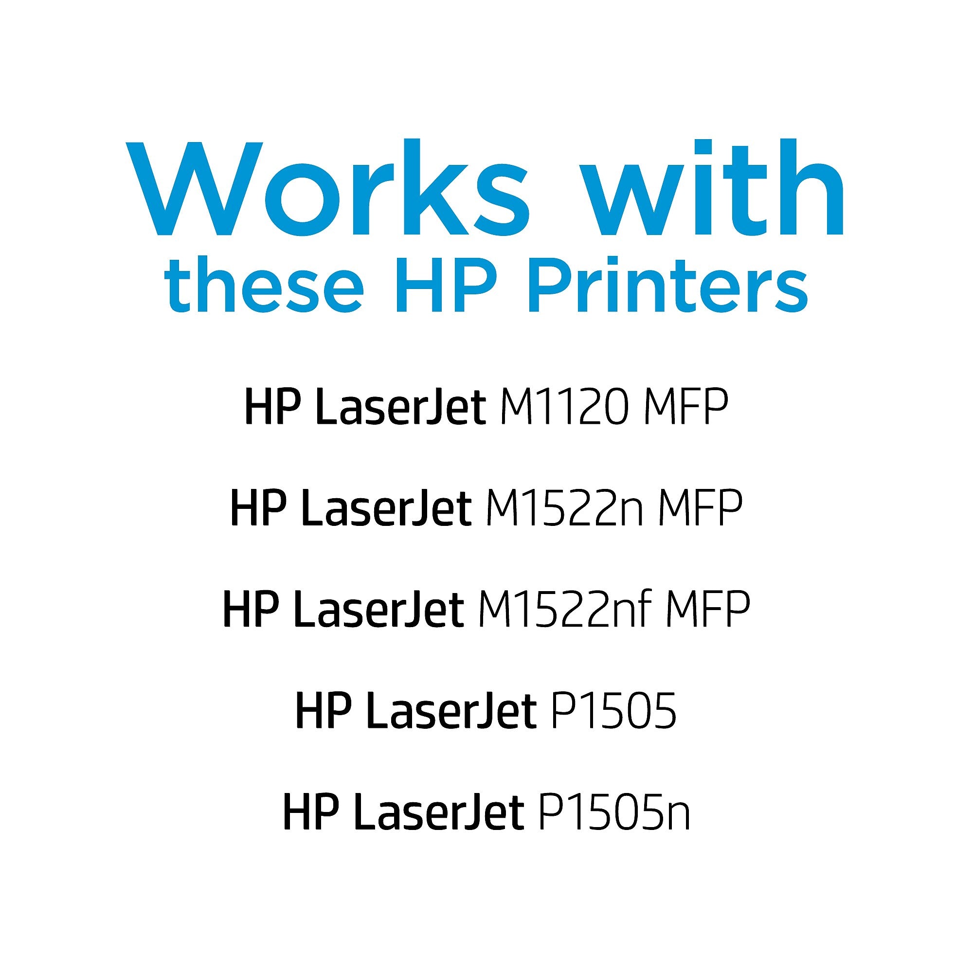 HP 36A Black Standard Yield Toner Cartridge, Prints Up to 2,000 Pages (CB436A)