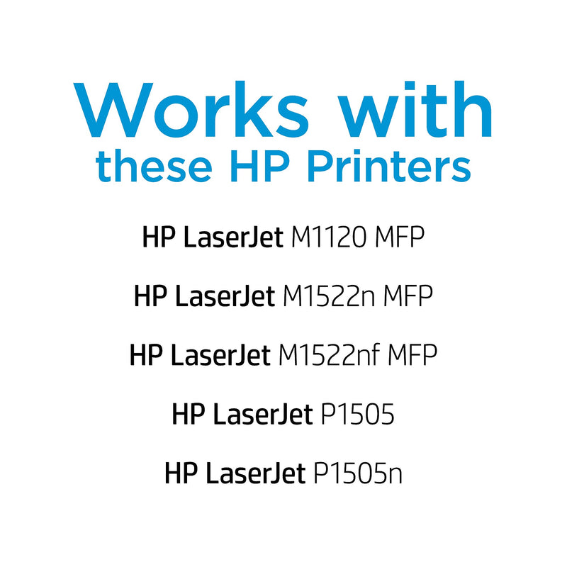 HP 36A Black Standard Yield Toner Cartridge, Prints Up to 2,000 Pages (CB436A)