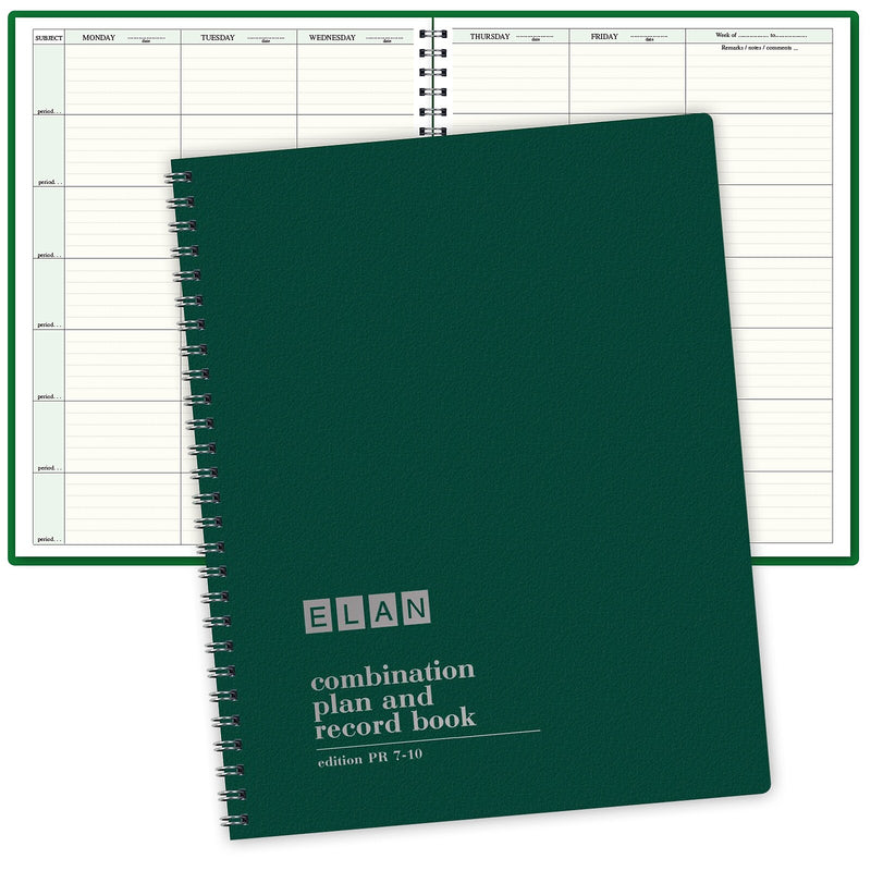 ELAN Undated Combination Plan and Record Book, 8.5" x 11", 30/Pack (PR7-10-CP)