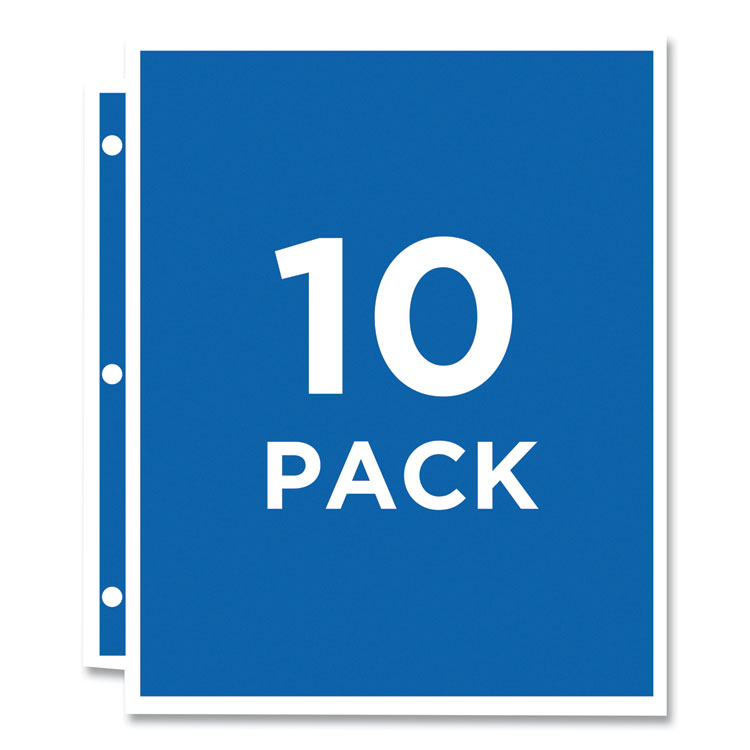 Photo Storage Pages For Four 4 X 6 Horizontal Photos, 3-Hole Punched, 10/pack