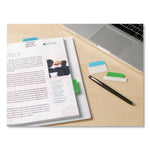 Ultra Tabs Repositionable Tabs, Standard: 2" x 1.5", 1/5-Cut, Assorted Colors (Blue, Green and Red), 24/Pack