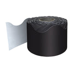 Carson Dellosa Education Rolled Scalloped Border, 2-1/4"x 65', Black, 3/Bundle (CD-108472-3)