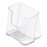 Docuholder For Countertop/wall-Mount, Leaflet Size, 4.37w X 3.25d X 3.87h, Clear