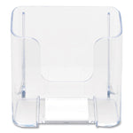 Docuholder For Countertop/wall-Mount, Leaflet Size, 4.37w X 3.25d X 3.87h, Clear
