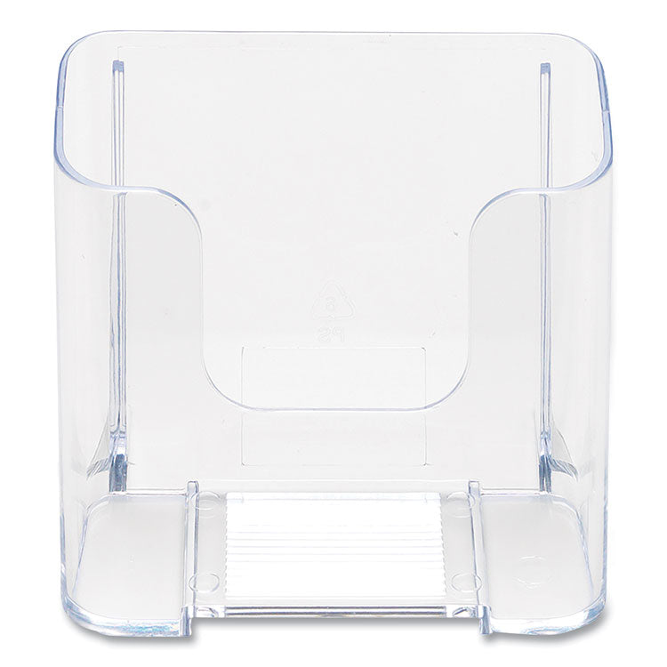 Docuholder For Countertop/wall-Mount, Leaflet Size, 4.37w X 3.25d X 3.87h, Clear