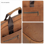 SaharaCase Leather Briefcase, Laptop Compatible, Light Brown (LT00083)