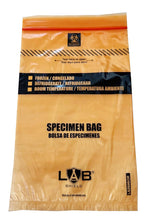 Specimen Bag Orange Biohazard w/ reclosable zip