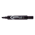 Marks A Lot Regular Desk-Style Permanent Marker, Broad Chisel Tip, Black, Dozen (7888)