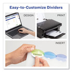 Insertable Style Edge Tab Plastic Dividers, 5-Tab, 11 X 8.5, Translucent, 1 Set