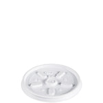 Dart® Plastic Vented Lid for 8J8 Cup, White