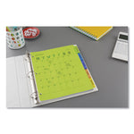 Insertable Big Tab Plastic Dividers, 5-Tab, 11 X 8.5, Assorted, 1 Set