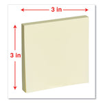 Fan-Folded Self-Stick Pop-Up Note Pads, 3" x 3", Assorted Pastel Colors, 100 Sheets/Pad, 12 Pads/Pack