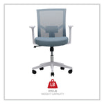 Alera Fixed Arm Fabric Task Chair, Seafoam Blue (ALEWS42B77)
