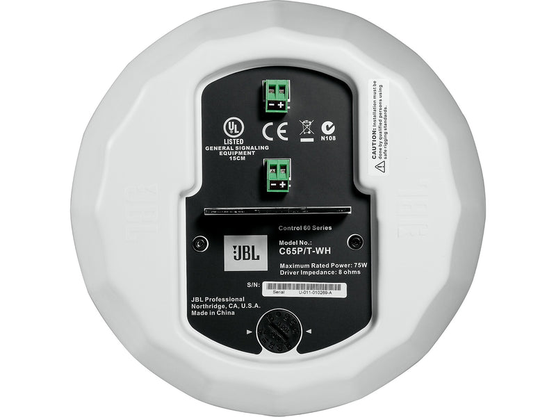 JBL Control 65P/TP 75W Celling Compact Full-Range Pendant Speaker, White